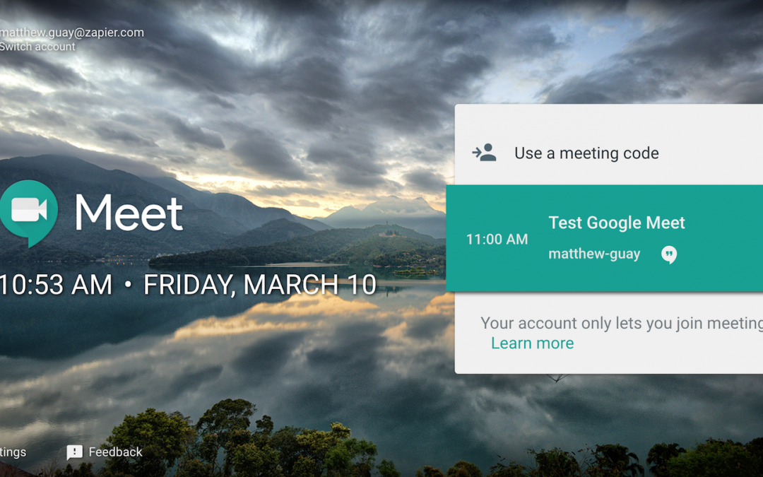 How to present in Google Meet