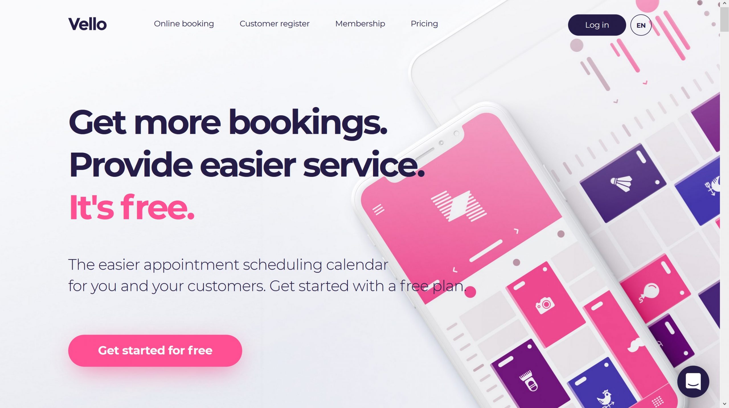 How to create an online booking page for free with Vello